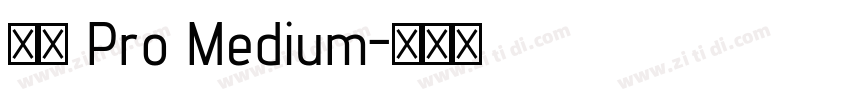 小米 Pro Medium字体转换